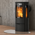 Kaminofen Vario 3D mit seitlicher Feueransicht