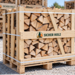 Buchen-Brennholz 25–33 cm – Kaminholz im Holzrahmen