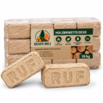 Holzbriketts Eiche RUF – 10 kg – Naturholz