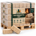 Holzbriketts RUF – Komplettpalette – 10 kg je Einheit