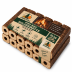 Pini-Kay Holzbriketts – 10 kg – Lange Brenndauer