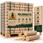Holzbriketts Rund Premium – Palette