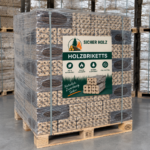 SICHER HOLZ Mehrloch-Holzbriketts – Großpalette Premium