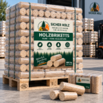 SICHER HOLZ Rundholzbriketts Premium – Palette 960 kg