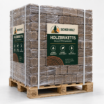 SICHER HOLZ Holzbriketts – Palettenware Naturholz