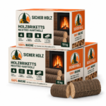 SICHER HOLZ Nestro Hartholzbriketts Buche – 10 kg