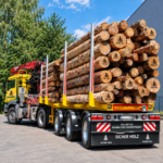 Stammholz – Nadelholz Rundstämme als LKW-Ladung