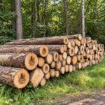 Fichtenstammholz – Hochwertiger Rundholzpolter