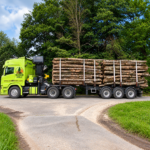 Industrieholz – Nadelholz-Rundholz als LKW-Ladung