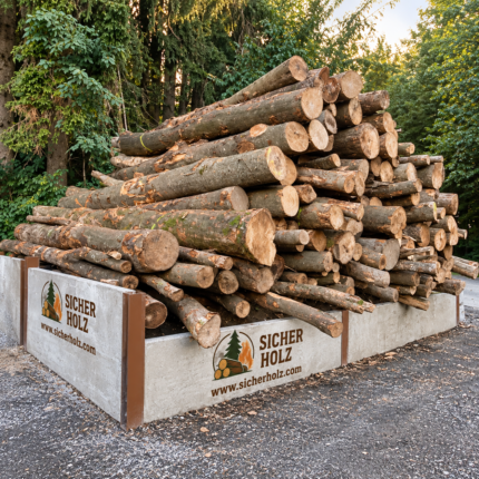 Industrieholz – Gemischtes Kurzholz im Großbehälter